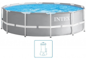 INTEX PRISM FRAME POOLS Piscine 305 x 76 cm avec filtration a cartouche 26702GN