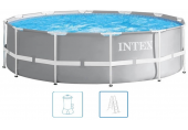 INTEX Prism Frame Pools Piscine 366 x 99 cm avec filtration a cartouche 26716GN