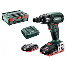 Metabo SSW 18 LTX 400 BL Visseuse a chocs sans fil 18V 2X4.0 Ah, MetaBOX 602205800