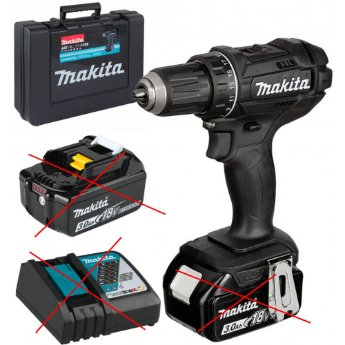 Makita DDF482RFEB Perceuse/visseuse sans 2x Li-ion LXT 18V/3,0 Ah