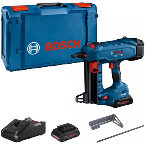 BOSCH GNB 18V-38 PROFESSIONAL Cloueur a béton sans-fil, 2x 4,0 Ah 06019L7002