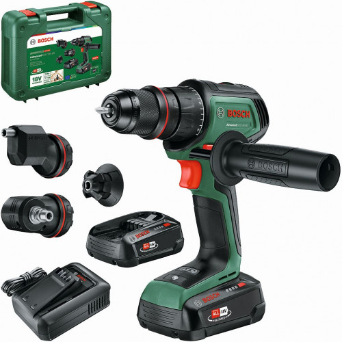 BOSCH AdvancedDrill 18V-80 QuickSnap Perceuse-visseuse, 2x2,5 Ah, chargeur 06039E2004