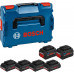 BOSCH 4 batteries ProCORE18V 4.0Ah + 2 batteries ProCORE18V 8.0Ah PROFESSIONAL 1600A02A2T