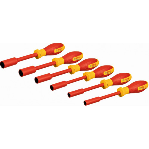 BOSCH Set de 6 clés a douille VDE 1600A02NF3