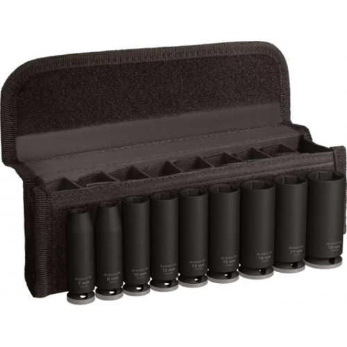 BOSCH PRO Impact Socket Set, 3/8", Profond, 9 pces 2608003037