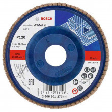 BOSCH Plateau a lamelles X431, Standard for Metal, 115 mm, 22,23 mm,120 2608601273