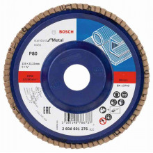 BOSCH Plateau a lamelles X431, Standard for Metal, 125 mm, 22,23 mm, 80 2608601276