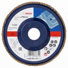 BOSCH Plateau a lamelles X431, Standard for Metal, 125 mm, 22,23 mm,120 2608601277