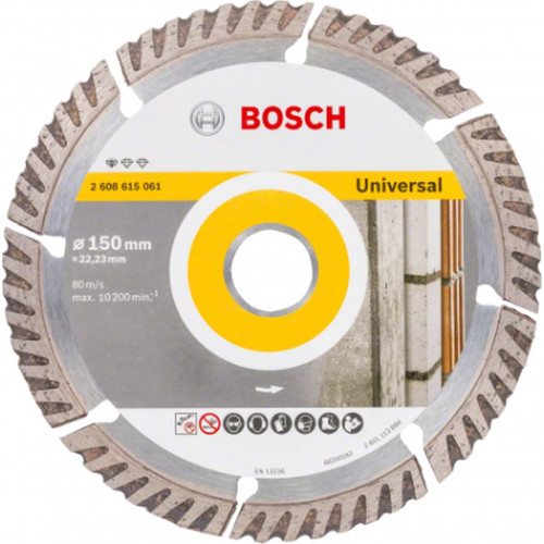 BOSCH Disque a tronçonner diamanté Standard pour Universel 230 × 22,23 2608615066