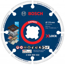 BOSCH Disque a tronçonner X-LOCK EXPERT Diamond Metal Wheel 115 x 22,23 mm 2608900532