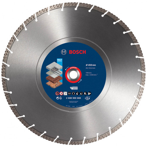 BOSCH Disque a tronçonner diamanté EXPERT MultiMaterial 450x3,3x12mm 2608900668