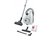 Bosch Série 4 Aspirateur avec sac ProHygienic, Blanc BGBS4HYG1