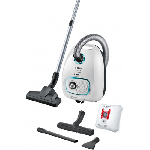 Bosch Série 4 Aspirateur avec sac ProHygienic, Blanc BGBS4HYG1