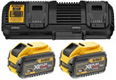 DeWALT DCB132X2 Pack XR FlexVolt Chargeur DCB132 + 54V 2x9,0Ah