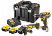 DeWALT DCK2080P2T Combopack Perceuse-visseuse DCD791 + Meuleuse DCG405 (2x5,0Ah/18V)