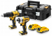 DeWALT DCK2060D2T Kit Perceuse-visseuse (DCD778,DCF787,2 x DCB183,DCB113,TSTAK II)