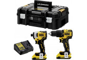 DeWALT DCK2062D2T Batterie combinée (18V/2x2,0Ah) TSTAK