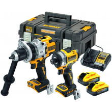 DeWALT DCK2200H2T Pack combo (DCD1007 + DCF860 + 18V/2x5,0Ah PowerStack) Tstak