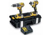 DeWALT DCK266P2LR Combo set (DCD796) + (DCF887) + (18V/2x5.0Ah) + (DCB115) + Tstak