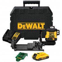 DeWALT DCLE34031D1 Laser croix a nivellement automatique 3x360° (18V/1x2,0Ah) Coffret