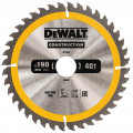 DeWALT DT1945 Lame de scie circulaire, 190 x 30 mm, 40 dents