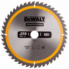 DeWALT DT1957 Lame de scie circulaire, stationnaire, 250 x 30 mm, 48 dents