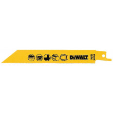 DeWALT DT2346 HCS 152 x 1,4 mm Lames de scie sabre pour métal 5 Pieces