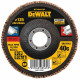 DeWALT DT30602 Disque a Lamelle K40 Plat, Gris, 125 mm