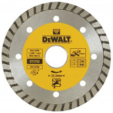 DeWALT DT3702 Lame diamantée 115 x 22,2 mm Turbo