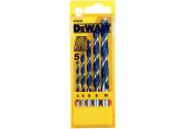 DeWALT DT4535 Jeu de forets a bois en spirale 5 pieces