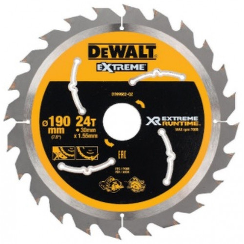 DeWALT DT99562 XR Lame de scie 190 x 30 mm 24T CSB