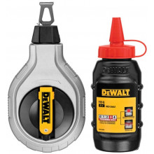 DeWALT DWHT47408-0 Jeu de cordeau a frapper 30m avec craie rouge