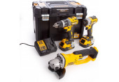 DeWALT DCK383P2T Kit de 3 outils DCD796 + DCF887 + DCG412, 18V XR 2x5,0AH, TSTAK