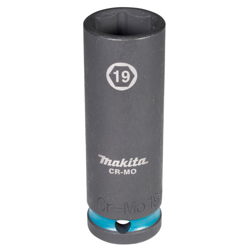 Makita E-16499 clé a douille rallongée 1/2", carrée, IMPACT BLACK, 19mm