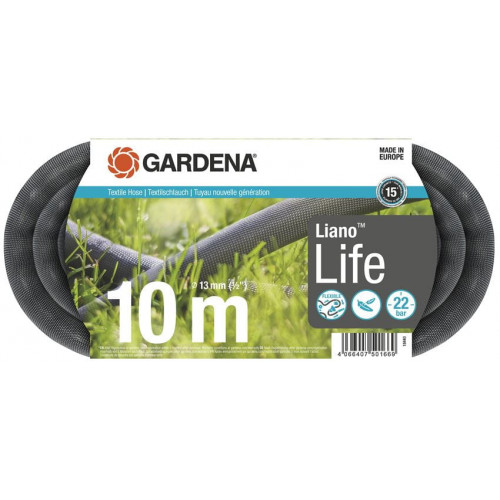 GARDENA Liano Life Kit tuyau d'arrosage textile 13 mm (1/2"), 10 m 18440-20