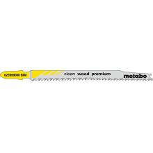 Metabo 5 lames de scies sauteuses, bois, série "professional", 90/ 2,5 mm, BiM 623999000