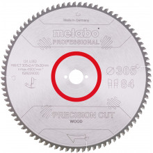 Metabo Lame de scie HW/CT 305x30, 84 SZ 5° 628229000