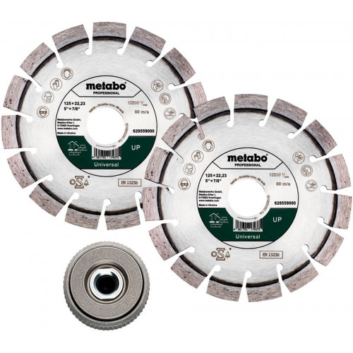 Metabo Disque a tronçonner diamanté Diametre 125 mm O de perçage 22.23 mm 628582000