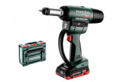 Metabo 601788800 NMP 18 LTX BL M10 Pistolet pour écrous a sertir sans fil 2x4.0 Ah, MetaBO