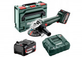 Metabo W 18 7-125 Meuleuse d angle sans fil (18V/2x4,0Ah/125mm) +MetaBOX 602371510