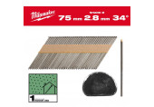 Milwaukee Clous de charpente (2.8x75mm/2.200pcs) 4932492597