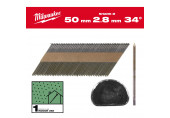 Milwaukee Clous de charpente (2.8x50mm/2.200ks) 4932492599