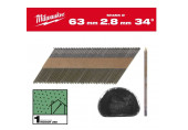 Milwaukee Clous de charpente (2.8x63mm/2.200pcs) 4932492600