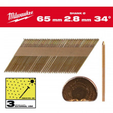 Milwaukee Clous de charpente (2.8x65mm/2.200pcs) 4932492614