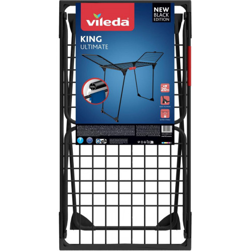 VILEDA King Ultimate Séchoir, Black Edition (174096)