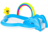 BESTWAY Rainbow N' Shine Aire de jeux aquatiques et pataugeoire, 257 x 145 x 91 cm 53092