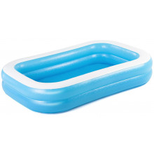 BESTWAY Piscine gonflable rectangulaire familiale translucide, 262 x 175 x 51 cm 54006