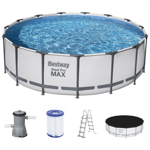 BESTWAY Steel Pro Max Piscine hors sol ronde, 457 x 122 cm 56438