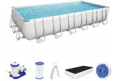 BESTWAY Power Steel Piscine hors sol rectangulaire, 732 x 366 x 132 cm 56474