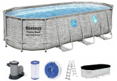 BESTWAY Power Steel Swim Vista Piscine hors sol ovale, 549 x 274 x 122 cm 56716